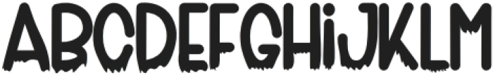 Horror Snowing Regular otf (400) Font UPPERCASE