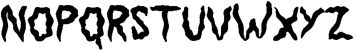 Horror Story Regular otf (400) Font LOWERCASE
