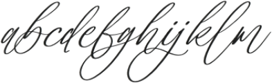 Horsion Sorelistha Script Italic otf (400) Font LOWERCASE