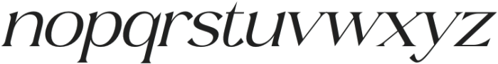 Horsion Sorelistha Serif Italic otf (400) Font LOWERCASE