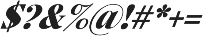 Horst More Italic ExtraBold otf (700) Font OTHER CHARS