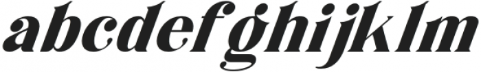 Horst More Italic ExtraBold otf (700) Font LOWERCASE