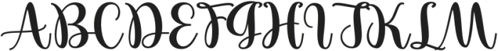 Horton Regular otf (400) Font UPPERCASE