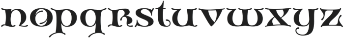 Hortus Regular otf (400) Font LOWERCASE