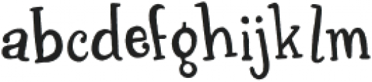 HoshPosh otf (400) Font LOWERCASE