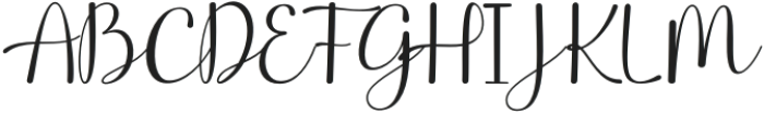 Hoshy-Regular otf (400) Font UPPERCASE