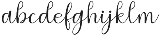 Hoshy-Regular otf (400) Font LOWERCASE