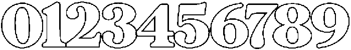 Hostage Serif  Outline otf (400) Font OTHER CHARS