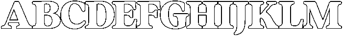 Hostage Serif  Outline otf (400) FONT