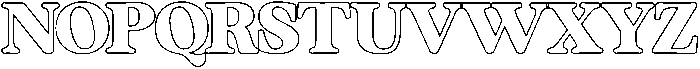 Hostage Serif  Outline otf (400) Font LOWERCASE