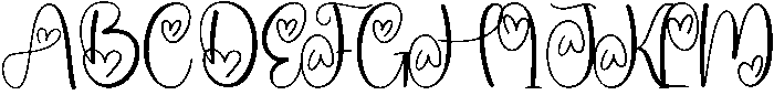 Hostania Regular otf (400) Font UPPERCASE