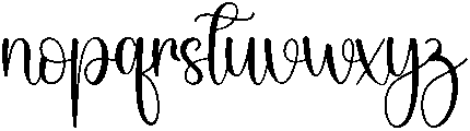 Hostania Regular otf (400) Font LOWERCASE