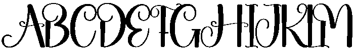 Hostania Regular otf (400) Font UPPERCASE