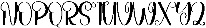 Hostania Regular otf (400) Font UPPERCASE