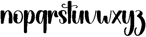 Hostania Regular otf (400) Font LOWERCASE
