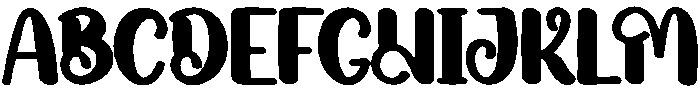 Hostania Regular otf (400) Font UPPERCASE