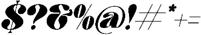 Hostey & Milan Italic otf (400) Font OTHER CHARS