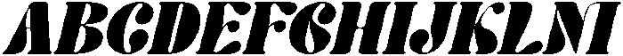 Hostey & Milan Italic otf (400) Font UPPERCASE