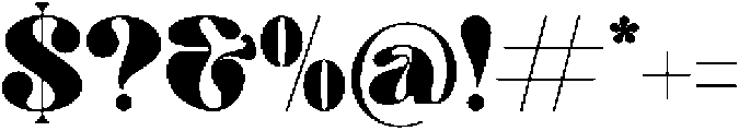 Hostey & Milan otf (400) Font OTHER CHARS
