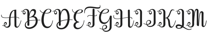 HosteyScript-Regular otf (400) Font UPPERCASE