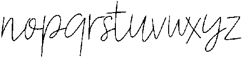 Hot Chocolate Regular otf (400) Font LOWERCASE