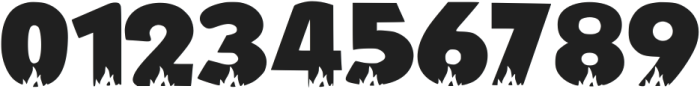 Hot Fire Regular ttf (400) Font OTHER CHARS