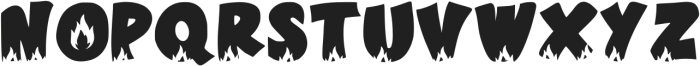 Hot Fire Regular ttf (400) Font UPPERCASE