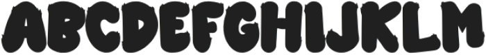 HotGroundRegular otf (400) Font UPPERCASE