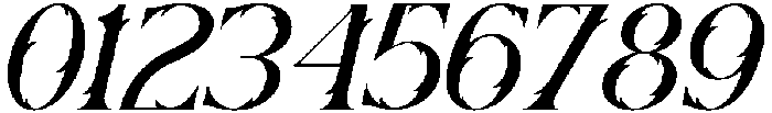 Hotra Slant otf (400) Font OTHER CHARS