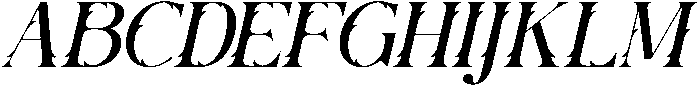 Hotra Slant otf (400) Font UPPERCASE