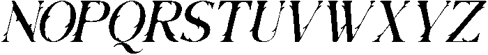Hotra Slant otf (400) Font UPPERCASE