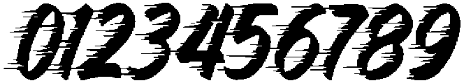 Hotrod Brush Speed otf (400) Font OTHER CHARS