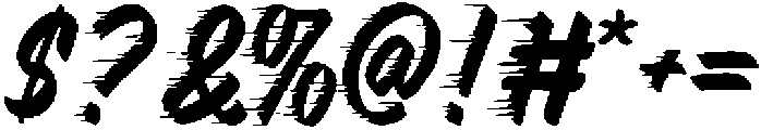 Hotrod Brush Speed otf (400) Font OTHER CHARS