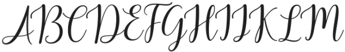 Houlding Script Regular otf (400) Font UPPERCASE