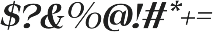 Hourdy Italic otf (400) Font OTHER CHARS