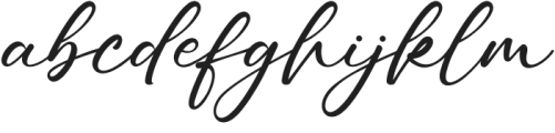 Hourglass Of Shine otf (400) Font LOWERCASE