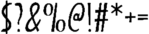 Hours Later otf (400) Font OTHER CHARS