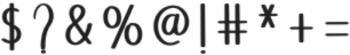 House Awesome Regular otf (400) Font OTHER CHARS