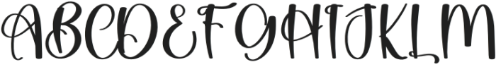 House Highland Regular otf (400) Font UPPERCASE