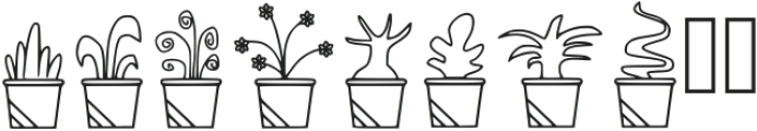 House Plant Regular otf (400) Font OTHER CHARS