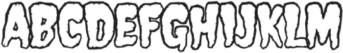 House of Spook Show Hatchet-Outline otf (400) Font UPPERCASE
