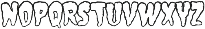 House of Spook Show Hatchet-Outline otf (400) Font UPPERCASE