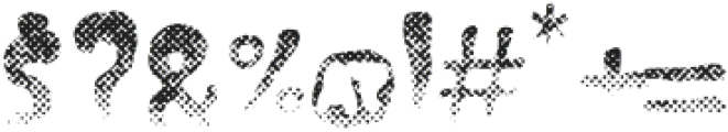House of Spook Show LightHalftoneFill otf (300) Font OTHER CHARS