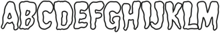 House of Spook Show Outline otf (400) Font UPPERCASE