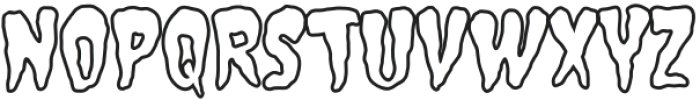 House of Spook Show Outline otf (400) Font UPPERCASE
