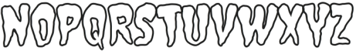 House of Spook Show Outline otf (400) Font LOWERCASE