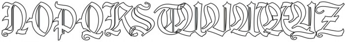 House of the Dragon Outline otf (400) Font UPPERCASE