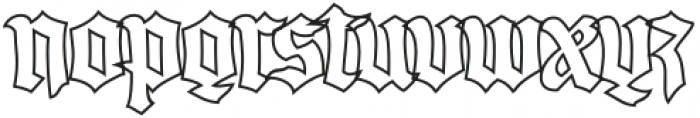 House of the Dragon Outline otf (400) Font LOWERCASE