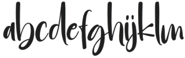 Housebold Regular otf (700) Font LOWERCASE