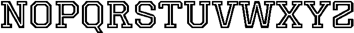 Houston Inline otf (400) Font UPPERCASE
